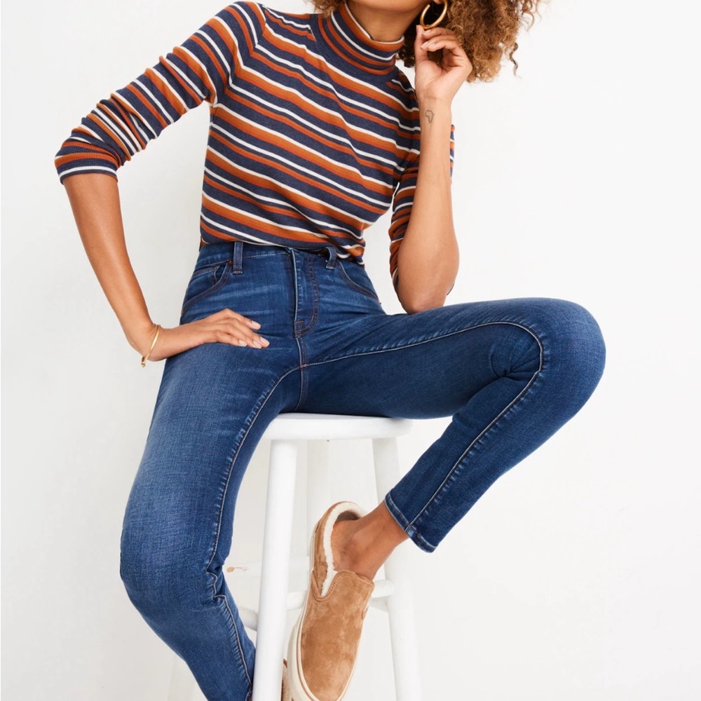 Petite 10" High-Rise Skinny Jeans in Tarren Wash: THERMOLITE® Edition Sz 33P